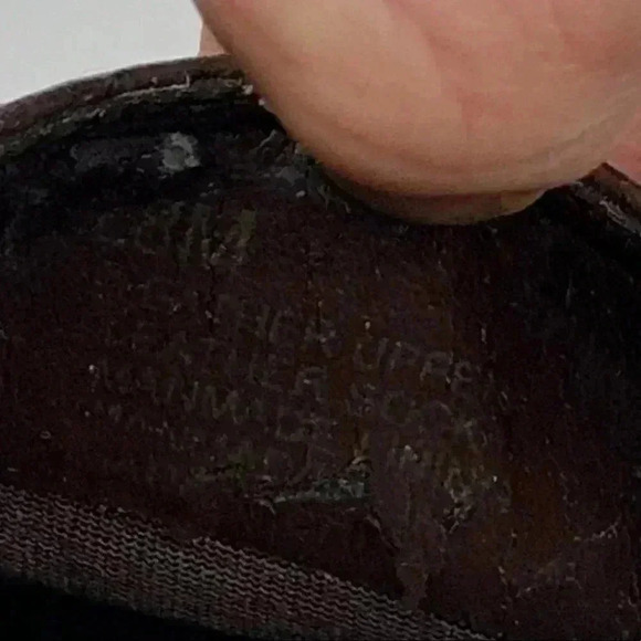 New Antonio Melani flats size 8 brown leather tortoise embossed smoking loafers - Picture 11 of 12